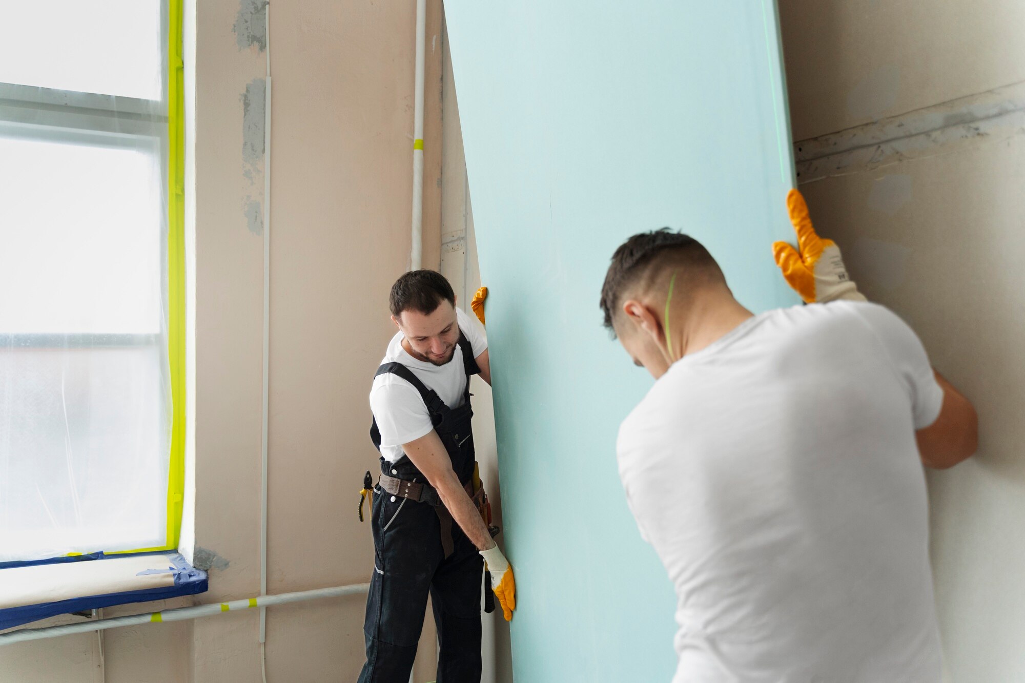 gente construccion tiro medio trabajando juntos 23 2149328051